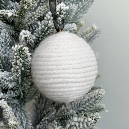 Yarn Wrapped Christmas Ornaments